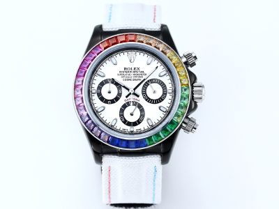 ROLEX Daytona Series 316L Steel 43MM Quartz Movement White Watch
